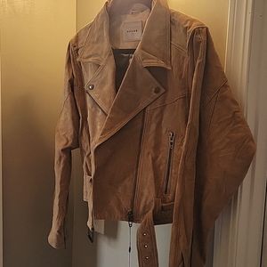 Real leather suede jacket by Blank NYC